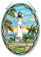 Key West Large Oval Stained Glass