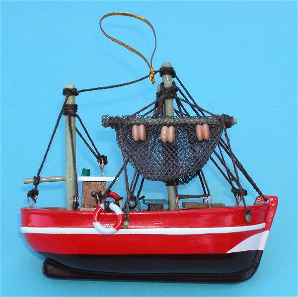 Fishing Trawler Miniature Ships Model and Ornament