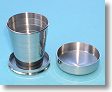Small 2oz Stainless Steel Collapsible Drinking Cup with Lid