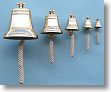 Five Sizes of Solid Brass Ship's Bells Available