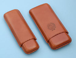 Brown Leather Cigar Cases