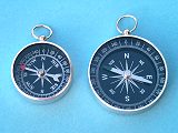 Black Open Face Pocket Compasses