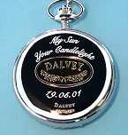 Example of Custom Engraved Half Hunter Pocket Watch