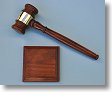Wood Gavel with Square Block