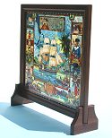 Stained Glass Tableau on Stands