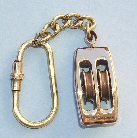 Block or Pulley Key Chain