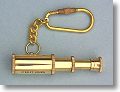 Brass Stanley London 3-Pipe Telescope Key Chain
