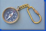 Miniature Open-Face Compass Key Chain