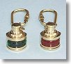 Brass Navigation Light Key Chains