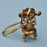 Brass Theodolite Key Chain