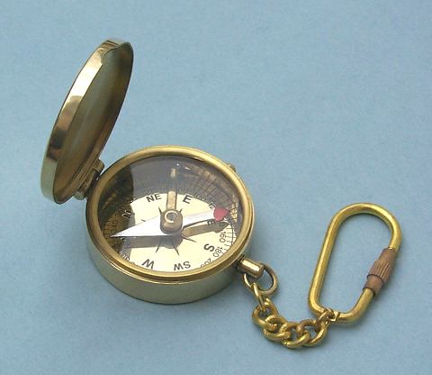 Brass Magnifier Key Chain