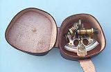 Antique Patina Sextant in Case