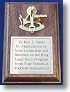 Small Walnut Presentation Plaque w/ Brass Sextant