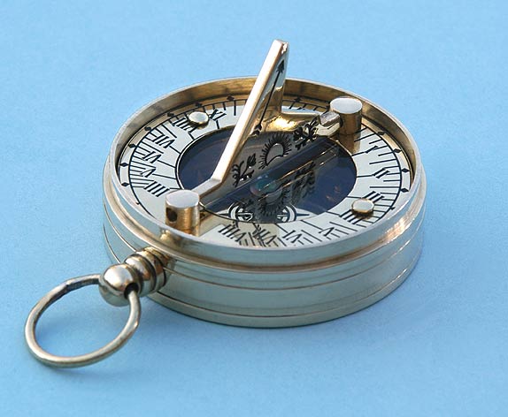 Copper and Brass Small Pocket Sundial