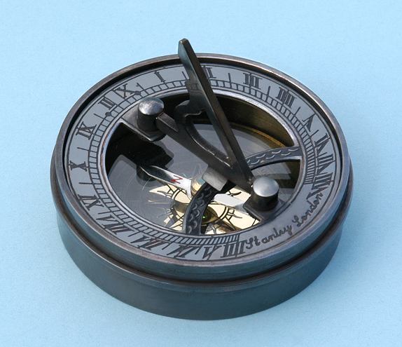 4 Sundial Compass - Solid Brass Sun Dial